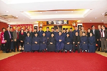 香港道教联合会新春团拜首长合照。
