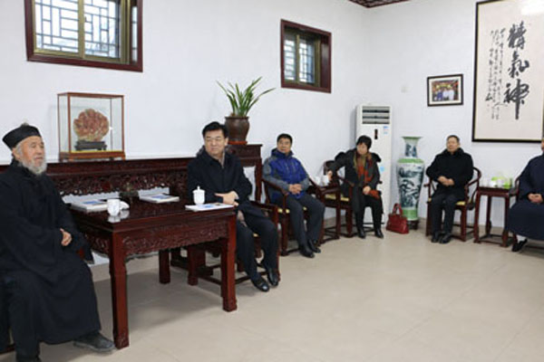 山东省政协领导到泰安市调研宗教代表人士