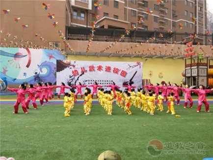陕西宝鸡市举行幼儿武术进校园培训园地授牌仪式