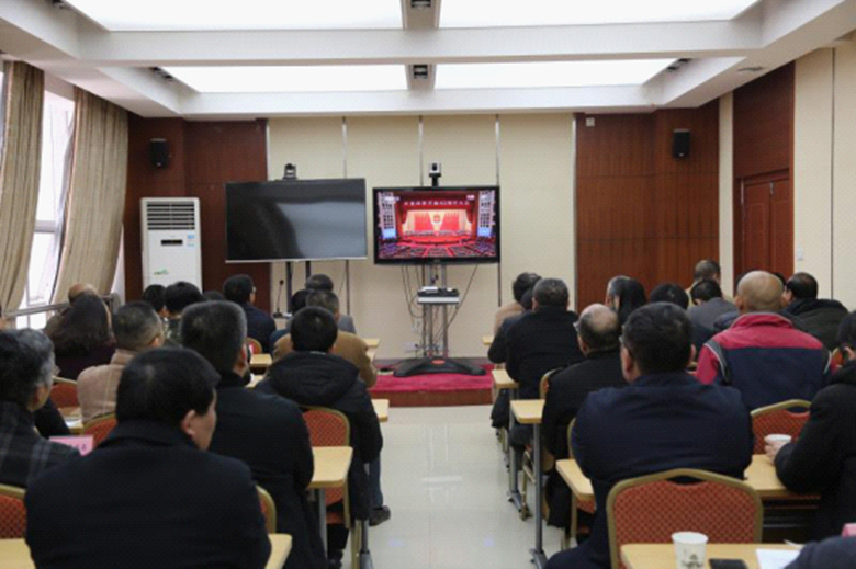 江西省各地民宗工作部门收看庆祝改革开放四十周年大会