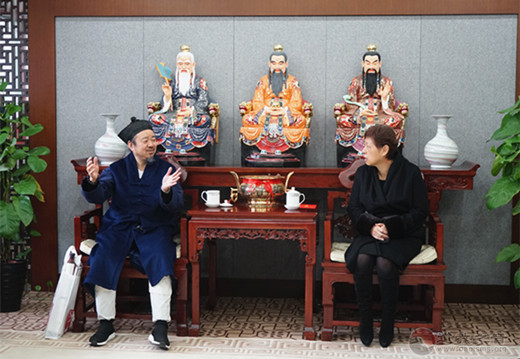 北京市委常委、统战部部长齐静春节前走访慰问市道协负责人