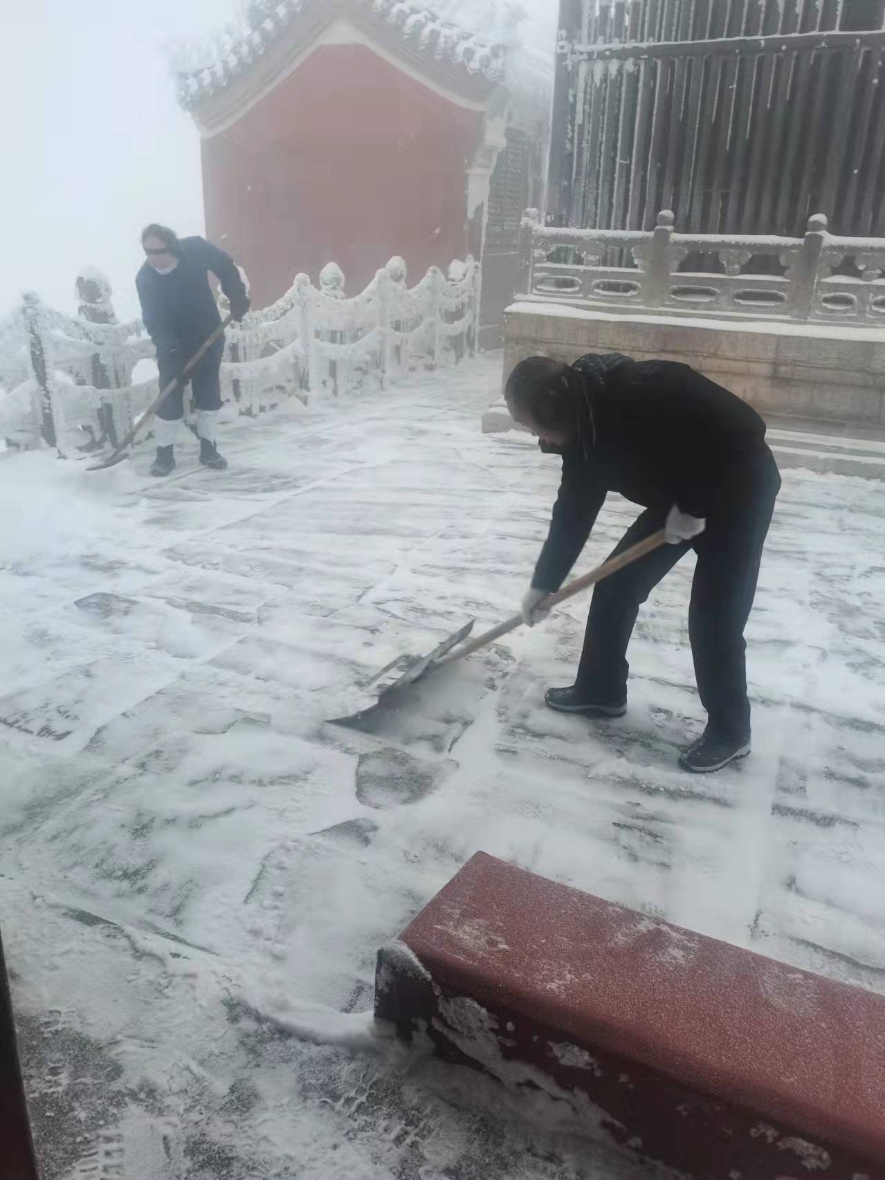 湖北省道教界积极应对雨雪天气