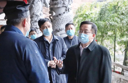 湖州市委常委、统战部部长姜景峰赴宗教活动场所检查指导疫情防控工作